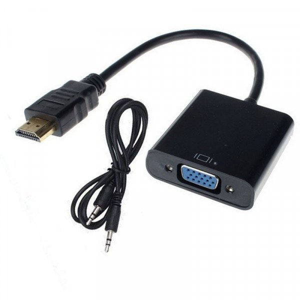 Convertisseur - HDMI to VGA - Avec audio - NOIR