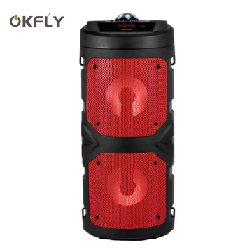 OKFLY Haut-parleurs 2520 - sans fil usb - rechargeable-Rouge